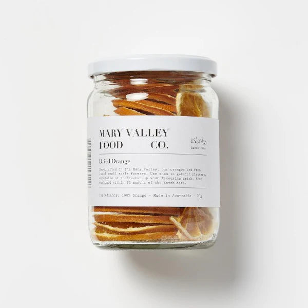 Mary Valley food co. dried orange slices 70g