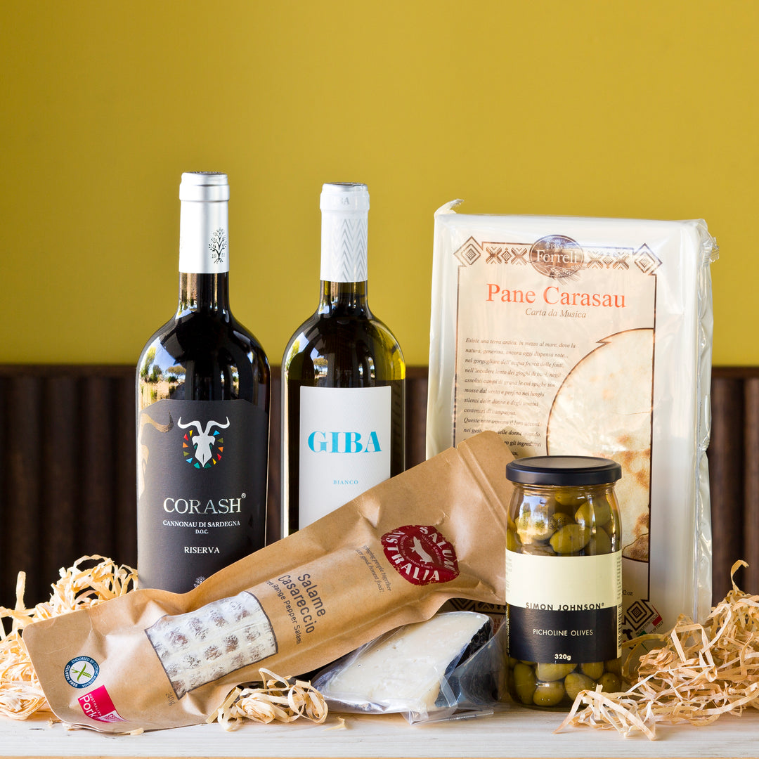 Sardinian Antipasti wine and food hamper